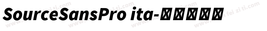 SourceSansPro ita字体转换